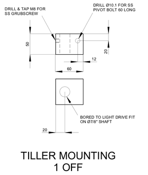 tiller mounting